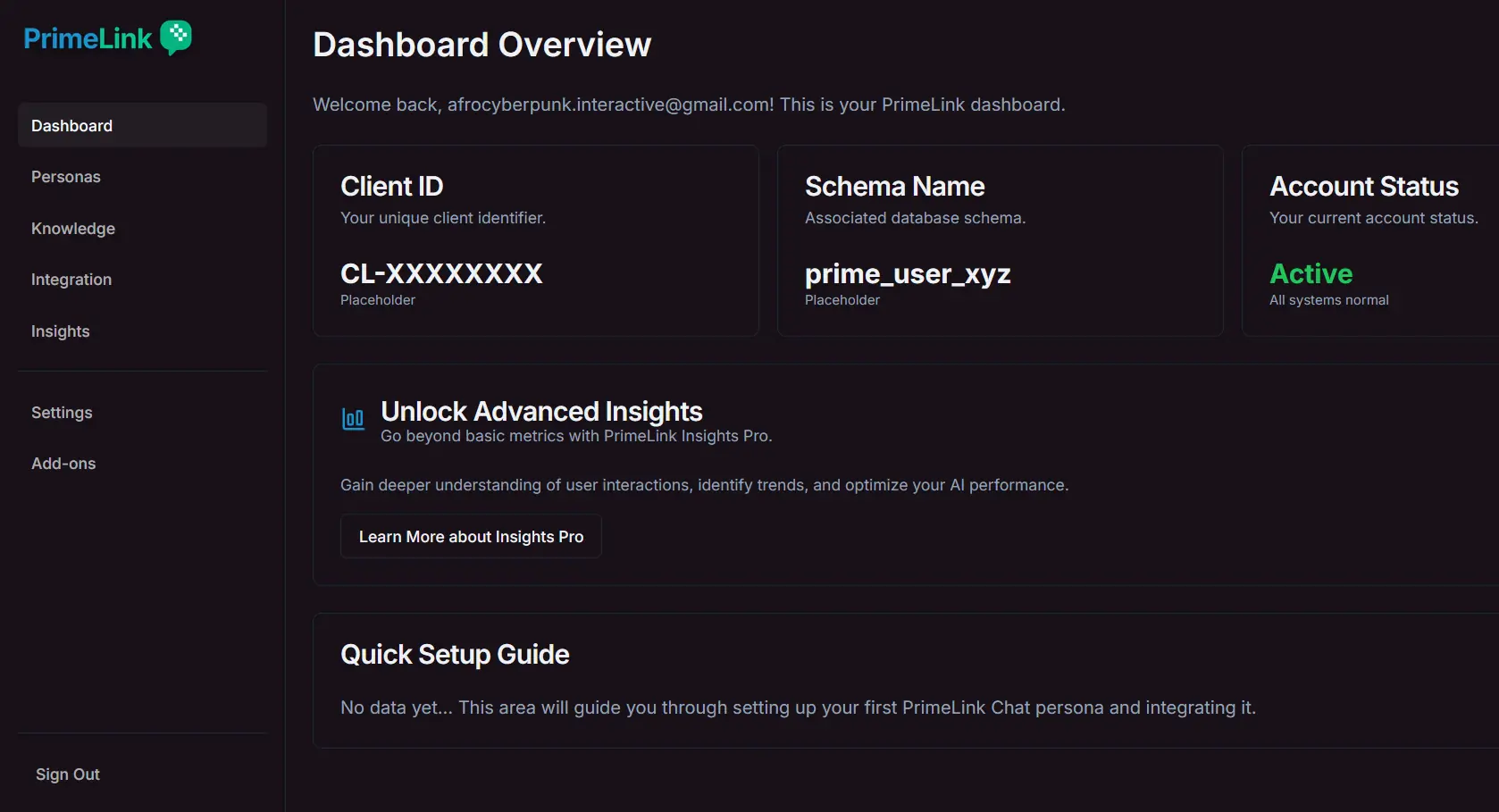PrimeLink Dashboard Sneak Peek
